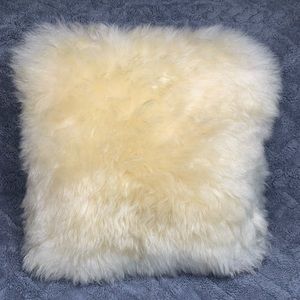 Vintage 100% Australian LambSkin pillow #1
